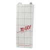 Bagcraft ToGo! Foil Insulator Deli & Sandwich Bags - 3", 4" x 10.5", Gray, Red, White, 1,000/Ctn