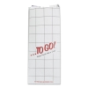 Bagcraft ToGo! Foil Insulator Deli & Sandwich Bags - 6" x 14", White, 500/Ctn