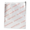 Bagcraft Foil Single-Serve Bags - 6" x 6.5", Silver, Hamburger Design, 1,000/Ctn