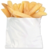 Bagcraft French Fry Bags - 4 1/2" x 4 1/2", White, 2000/Ctn