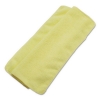 BOARDWALK Lightweight Microfiber Cleaning Cloths - Yellow, 16 X 16, 24/PK