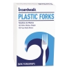 BOARDWALK Mediumweight Polystyrene Cutlery - Fork, White, 100/BX