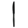 BOARDWALK Mediumweight Polystyrene Cutlery - Knife, Black, 1000/Ctn