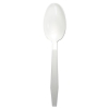 BOARDWALK Heavyweight Polypropylene Cutlery - Teaspoon, White, 1000/Ctn