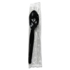 BOARDWALK Heavyweight Wrapped Polystyrene Cutlery - Teaspoon, Black, 1000/Ctn