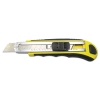 BOARDWALK Rubber-Gripped Retractable Snap Blade Knife - Straight-Edged, Black/Yellow
