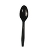 BOARDWALK Full-Length Polystyrene Cutlery - Teaspoon / Black