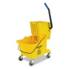 Carlisle Flo-Pac® Side-Press Bucket/Wringer Combo - Yellow, 26 Qt.