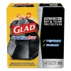 CLOROX Glad® ForceFlexPlus™ Drawstring Large Trash Bags - 30 GAL, Black, 70/BX