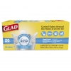 CLOROX Glad® OdorShield® Quick-Tie® Small Trash Bags - Fresh Clean, 4 Gal, 0.5mil, 26/BX