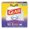 CLOROX Glad® OdorShield® Tall Kitchen Drawstring Bags - Lavender Breeze, 13 Gal, 80/BX