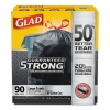 CLOROX Glad® Drawstring Large Trash Bags - 30 Gal, 1.05 mil, Black, 90/Carton