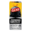 CLOROX Glad® Drawstring Large Trash Bags - 30 gal, 1.05mil, Black, 15/BX