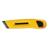 Plastic Utility Knife W/retractable Blade & Snap Closure - Yellow