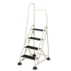  Stop-Step® Ladder - W/left Handrail, 66 1/4" High, Beige