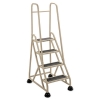  Stop-Step® Ladder - W/two Handrails, 66 1/4" High, Beige