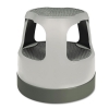  Scooter Stool - 15", Step & Lock Wheels, To 300lb, Gray