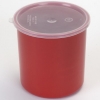 Carlisle Classic™ Crock Red Container w/Lid  - 2.7 Qt.