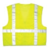 MCR Safety Garments® Luminator Safety Vest - Lime Green W/stripe, X-Large