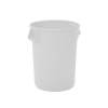 Continental Huskee Round Waste Container - 20 Gal, White