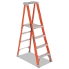  Fiberglass Pro Platform Step Ladder - 4-Step, Orange
