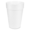 DART Large Hot/cold Foam Drink Cups - 14 Oz, White, 25/Bag, 40 Bags/Ctn