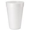 DART Drink Foam Cups - 16 OZ, White, 20/Bag, 25 Bags/Ctn