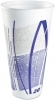 DART Impulse® Hot/Cold Foam Drinking Cups - 20 Oz, White/blue/gray, 500/Ctn