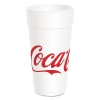 DART Coca-Cola® Hot/Cold Foam Cups - Red/white, 24 Oz, 20/Bag, 20 Bags/Ctn