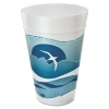 DART Horizon® Hot/Cold Foam Drinking Cups - 32 Oz., Aqua/white, 25/Bag, 20 Bags/Ctn