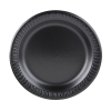 DART Quiet Classic® Laminated Foam Dinnerware - Plate, 9" Dia, Black, 125/PK, 4 Pks/Ctn