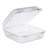 DART StayLock® Clear Hinged Lid Containers - 75.7 OZ, , Clear, 250/Ctn