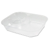 DART ClearPac® Large Nacho Tray - 2-Comp.s, Clear, 500/Ctn