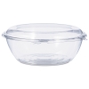 DART SafeSeal™ Tamper-Resistant, Tamper-Evident Bowls - w/ Dome Lid, 48 OZ, Clear, 100/Ctn