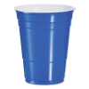 DART Solo® Party Plastic Cold Drink Cups - 16 OZ, Blue, 50/PK