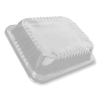  Dome Lids For 10 1/2 x 12 5/8 Oblong Containers - Low Dome, 100/Ctn