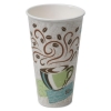 DIXIE PerfecTouch® Paper Hot Cups - 20 oz, Coffee Dreams Design, 25/PK, 20 PK/Ctn