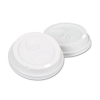 DIXIE White Dome Lid Fits 10-16oz Perfectouch Cups - 12-20 oz Hot Cups, WiseSize, 50/PK