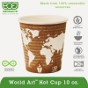ECO World Art Renewable & Compostable Hot Cups Convenience Pack - 10 Oz., 50/PK