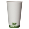 ECO GreenStripe Renewable & Compostable Hot Cups - 16 Oz., 50/PK, 20 Pk/Ctn