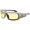  Skullerz® Odin Safety Glasses - Gray Frame/Yellow Lens