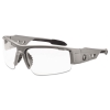  Skullerz® Dagr Safety Glasses - Matte Gray Frame/Clear Lens