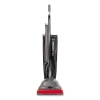 Sanitaire TRADITION™ Lightweight Upright Vacuum Cleaner - w/Shake-Out Bag, 12 lb, Gray/Red