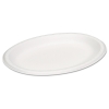 GENPAK Celebrity Foam Oval Platters - White, 125/PK, 4 Pk/Ctn