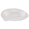 GENPAK Microwave-Safe Plastic Dome Lid - Black, 10 1/3" Dia, 75/PK 4 Pk/Ctn