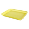 GENPAK Processor/Heavy Supermarket Tray - Yellow, 100/Bag, 4/Ctn