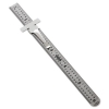  Precision Stainless Steel Ruler - Standard/Metric, 6"
