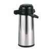  Commercial Grade 2.2 Liter Airpot - W/push-Button Pump, Stainless Steel/Black