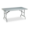 Iceberg IndestrucTables Too™ 1200 Series Rectangular Resin Folding Table - Charcoal