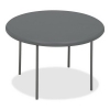 Iceberg IndestrucTables Too™ 1200 Series Round Folding Table - Charcoal